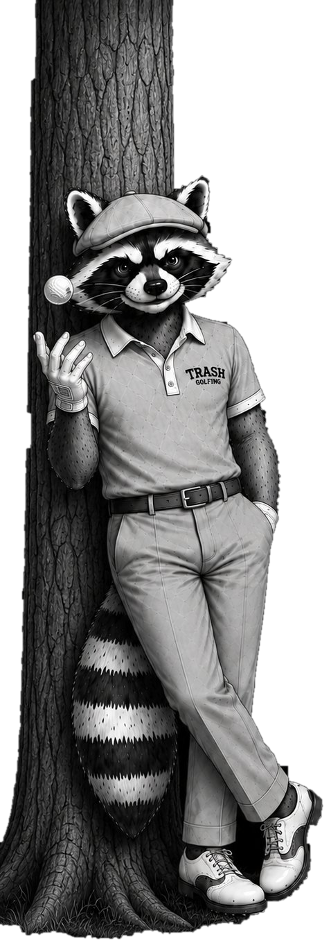Trash Golfing character